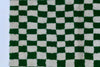 Moroccan rug Checkered - Green and White