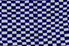 Moroccan rug Checkered - Blue and White