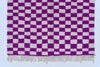 Moroccan rug Checkered - Purple and white