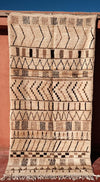 Vintage white Azilal Rug 8.36 ft x 4.26 ft - moroccan boho rugs