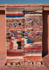 Colorful Boujad Rug 8.85 ft x 5.24 ft - moroccan boho rugs