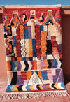 Colorful Berber Boujad Rug 8.69 ft x 5.38 ft - moroccan boho rugs