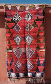Boucherouite rugs 6.56 ft x 3.44 ft - moroccan boho rugs
