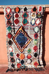 Boucherouite rugs 7.54 ft x 4.46 ft - moroccan boho rugs