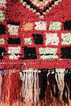 Boucherouite rugs 5.11 ft x 4.75 ft - moroccan boho rugs