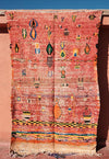 Boucherouite rugs 7.74 ft x 4.65 ft - moroccan boho rugs
