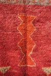 Moroccan Red small red rug   4.92 ft x 3.87 ft - moroccan boho rugs