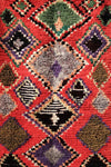 Boucherouite rug 7.28 ft x 3.21 ft - moroccan boho rugs
