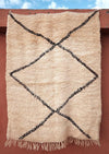 Beniouarain Rug 5.01 ft x 3.80 ft - moroccan boho rugs