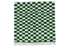 Moroccan rug Checkered - Green and White