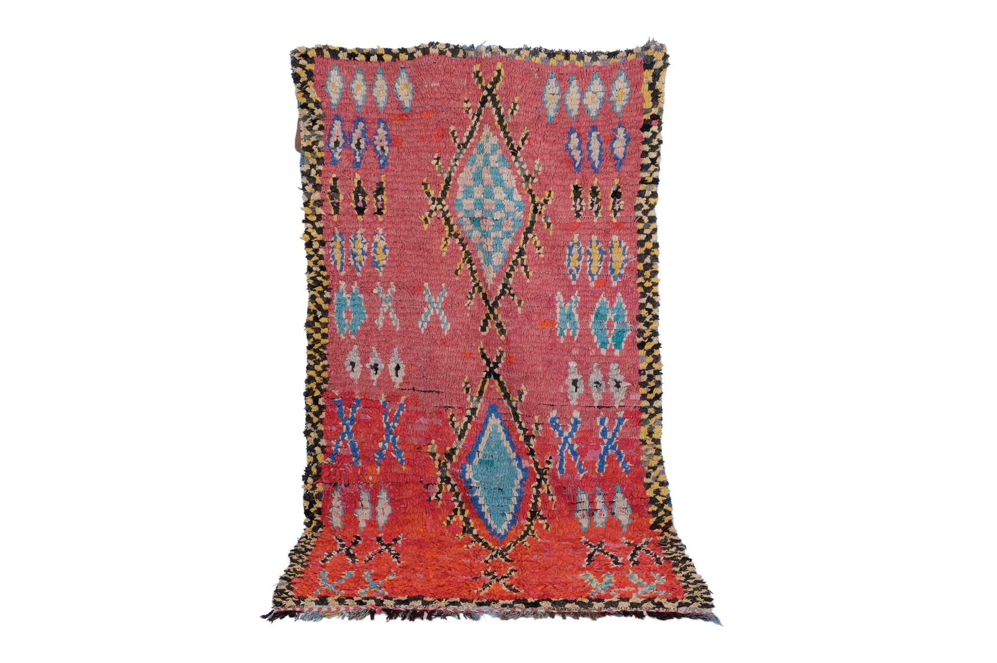 Boucherouite rug 8.10 ft x 4.46 ft | 247 x 136 cm